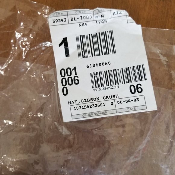 J. Crew Vintage Hat Gibson Crusher Navy NOS NWT Men's Size S-M - Picture 13 of 14